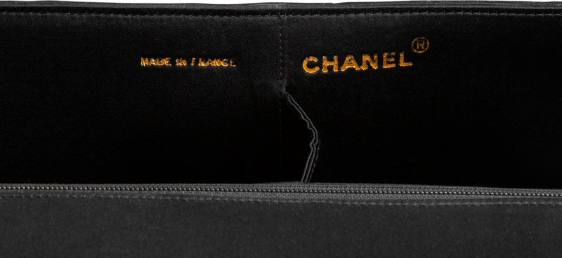 Chanel Fall 1990 Extra-Long Quilted Satin Clutch Bag