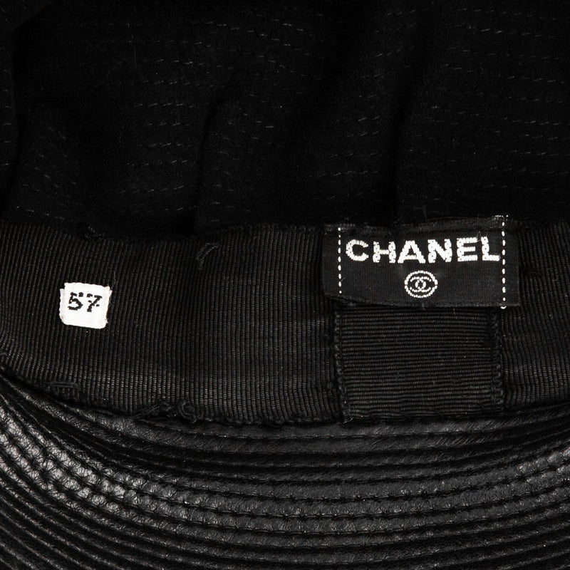 Chanel Fall 1991 Leather Chain Biker Hat