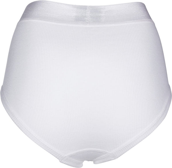CHANEL Runway 1993 White High Waist PANTIES Underwear Collector Rare Sz.M