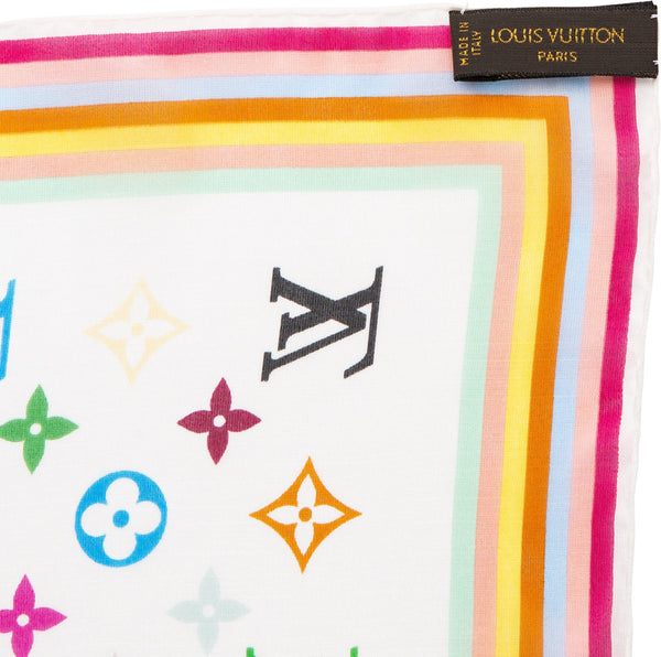 Louis Vuitton M71913 Silk Scarf Monogram Multicolor Used from Japan