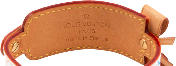 Rare Louis Vuitton Black Lv Murakami Leather Takashi Bracelet