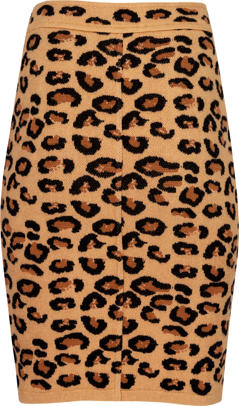 Alaïa Fall 1991 Runway Leopard Knit Pencil Skirt