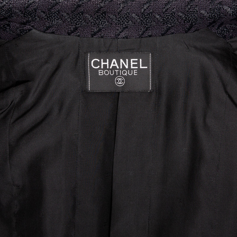 Chanel Spring 1993 Runway Cropped Tweed Blazer Jacket