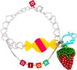 Christian Dior Spring 2005 Embellished Logo Candy Bracelet