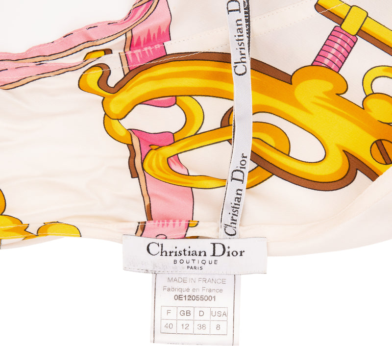 Christian Dior Spring 2000 Runway Saddle Halter Top