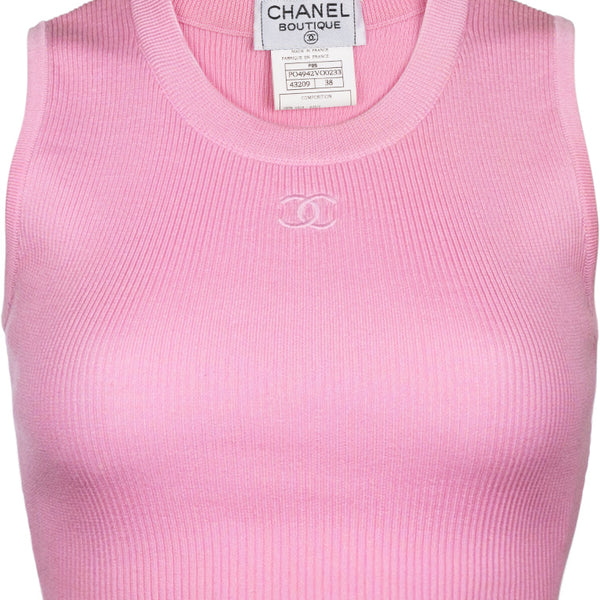 Shop The Scoop Back Tank Top By Chanel
