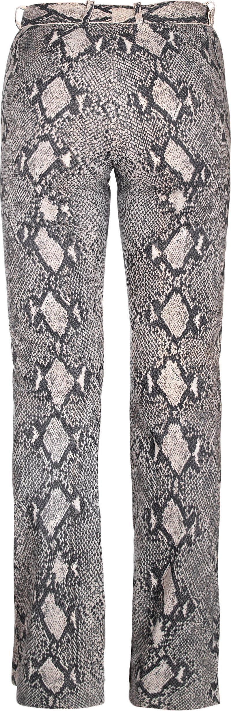 Gucci Spring 2000 Runway Python Printed Leather Pants