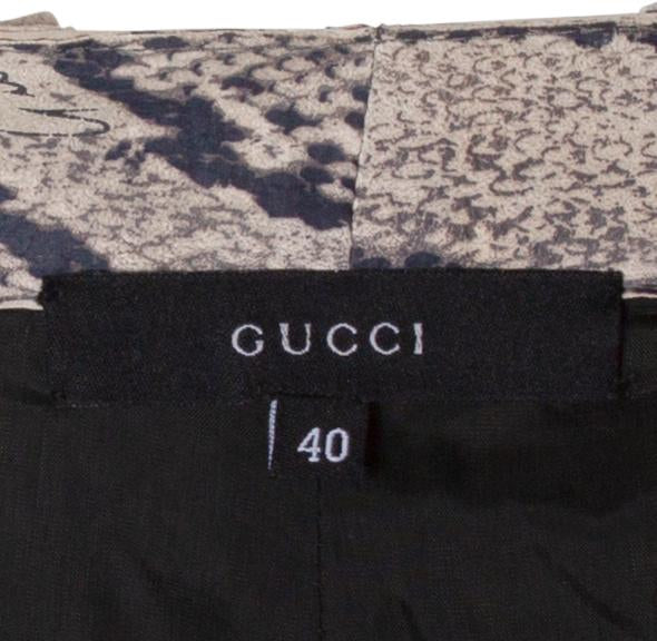 Gucci Spring 2000 Runway Python Printed Leather Pants | EL CYCER