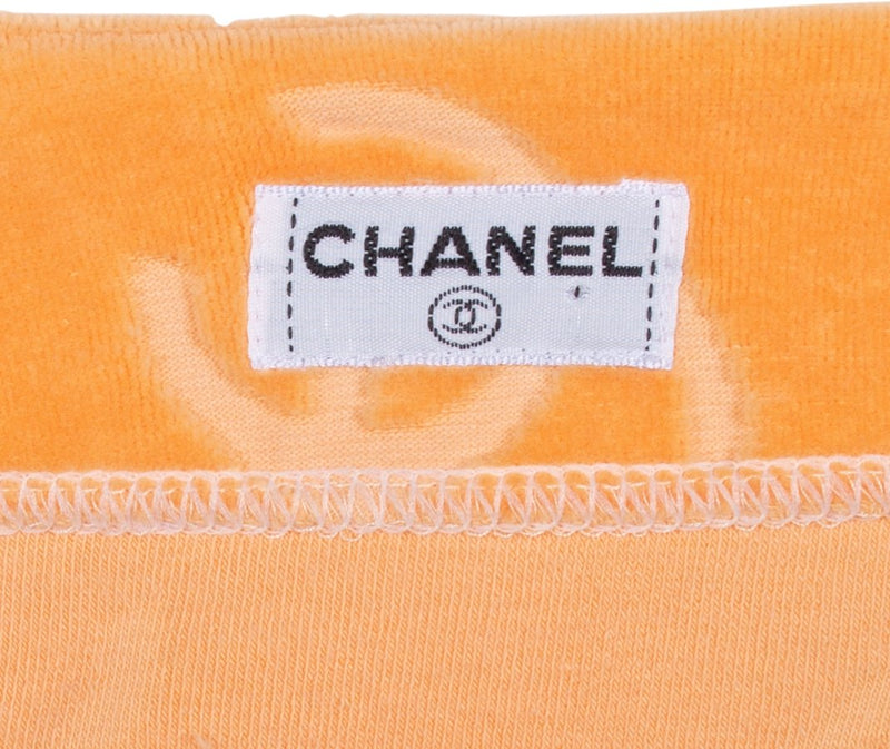 Chanel Velour Logo Spring 1996 Runway Jacket