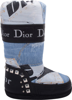 Christian Dior Trompe L'oeil Snow Boots