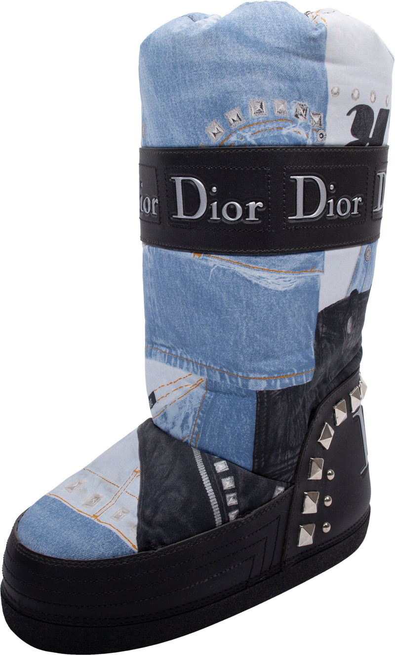 Christian Dior Trompe L'oeil Moon Boots