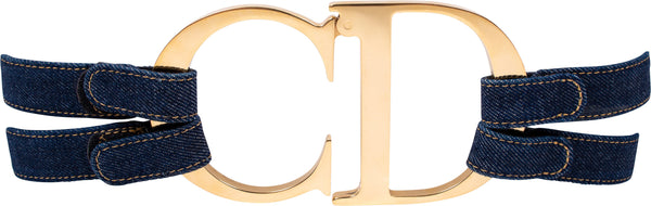 Christian Dior Iconic Giant CD Denim Belt