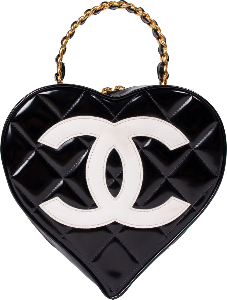 Chanel Spring 1995 Quilted Heart Vanity Bag