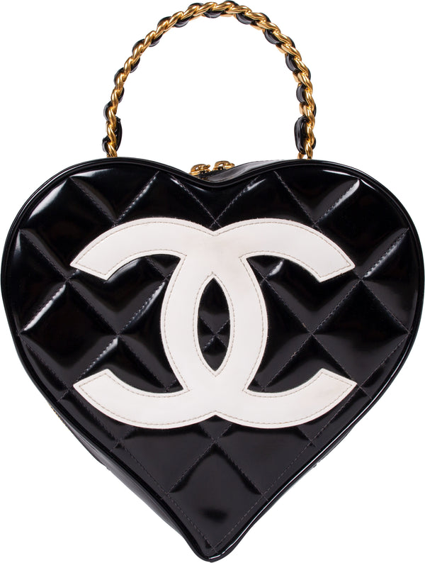 Chanel Spring 1995 Quilted Heart Vanity Bag