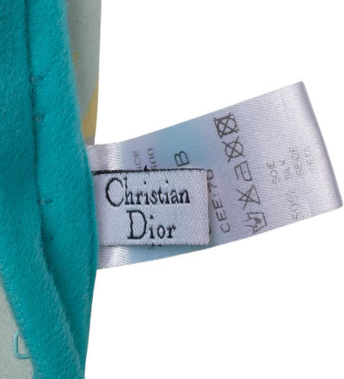 Christian Dior Silk Floral Bustier
