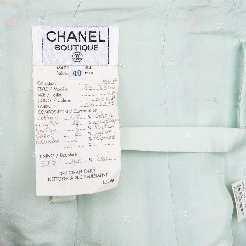 Chanel Spring 1994 Runway Tweed Corset Belt