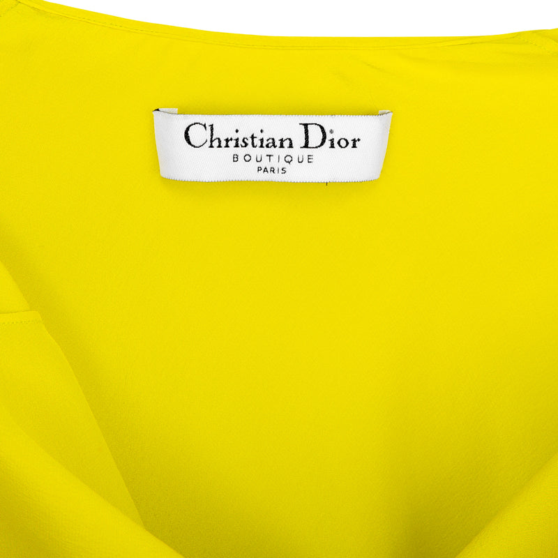 Christian Dior Fall 2004 Runway Silk Chiffon Ruffle Gown