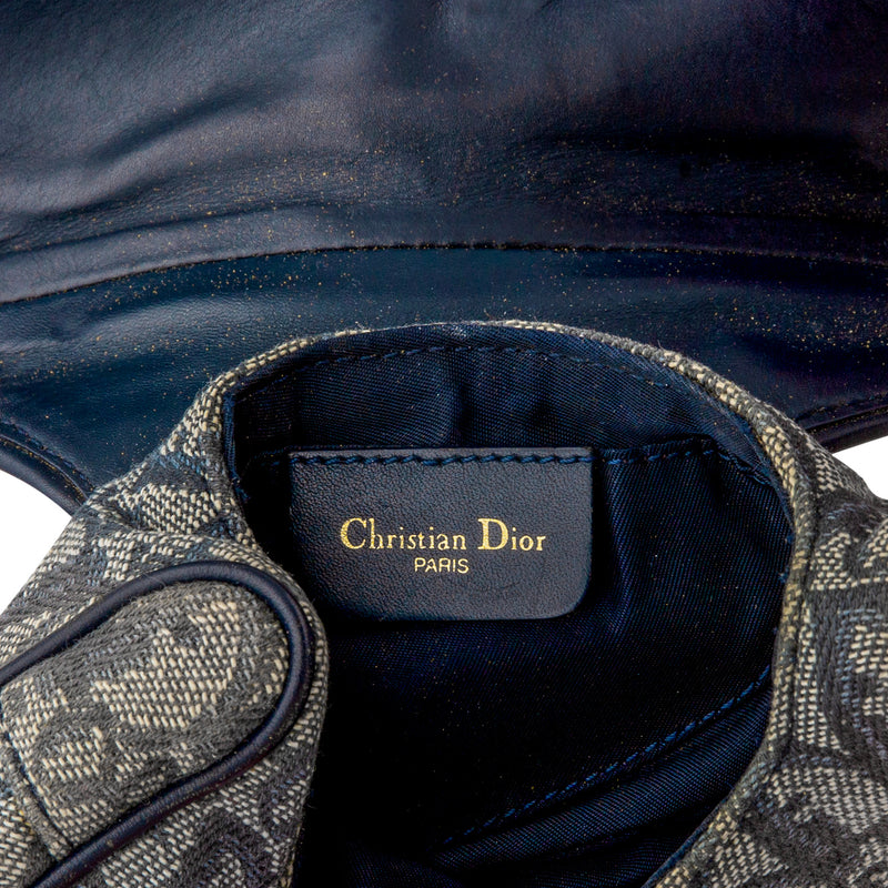 Christian Dior by John Galliano Paisley Sequin Mini Saddle Bag