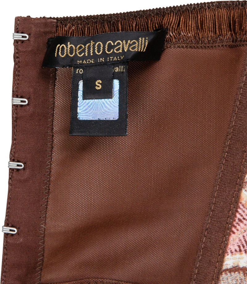 Roberto Cavalli Spring 2004 Silk Corset Gown