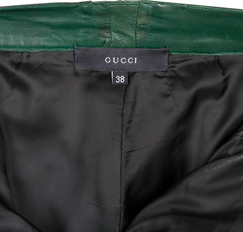 Gucci Fall 1999 Runway Leather Embellished Pants