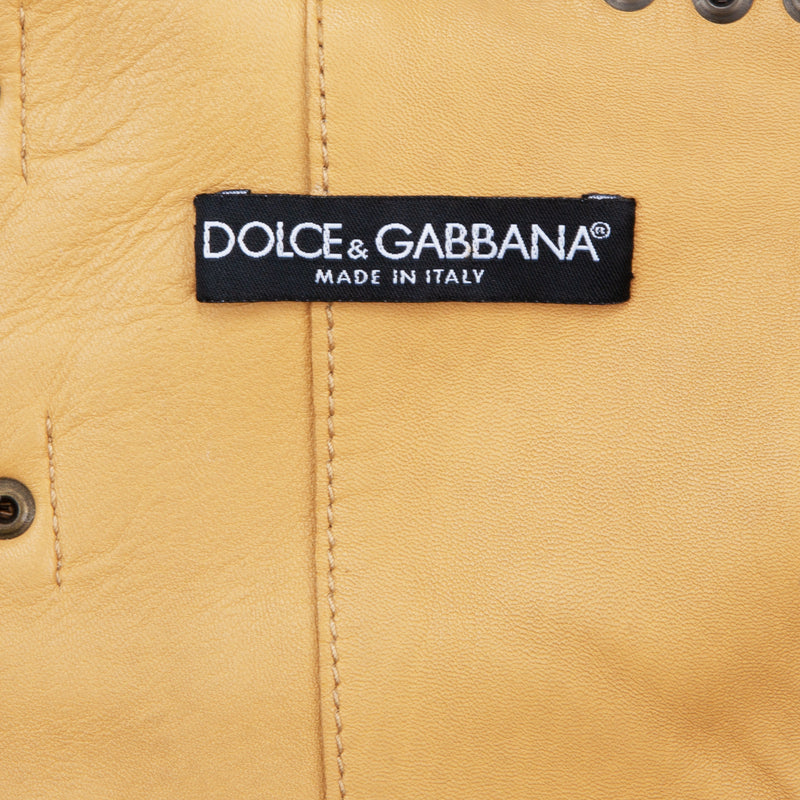 Dolce & Gabbana Spring 2003 Runway Leather Buckle Top