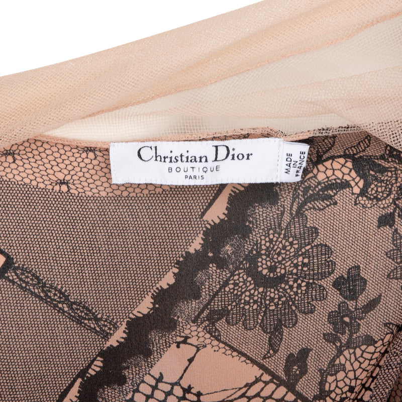 Christian Dior Spring 2006 Runway Trompe-L'œil Silk Dress