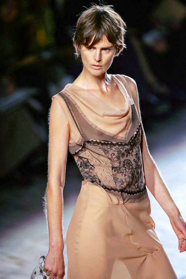 Christian Dior Spring 2006 Runway Trompe-L'œil Silk Dress