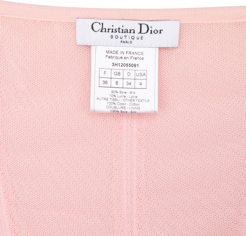 Christian Dior Fall 2003 Runway Silk Embellished Corset Top