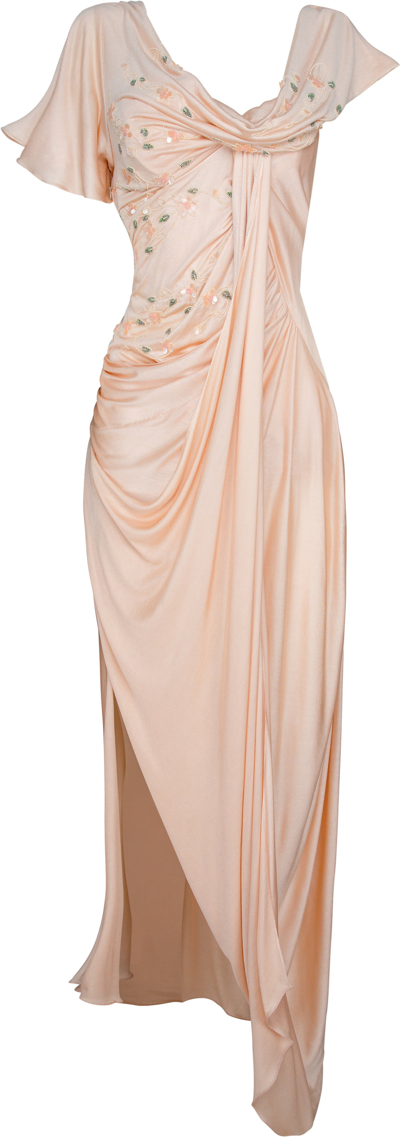 Christian Dior Spring 2007 Runway Silk Embellished Gown