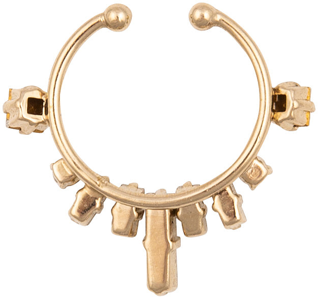Givenchy Spring 2012 Couture Crystal Embellished Septum Cuff