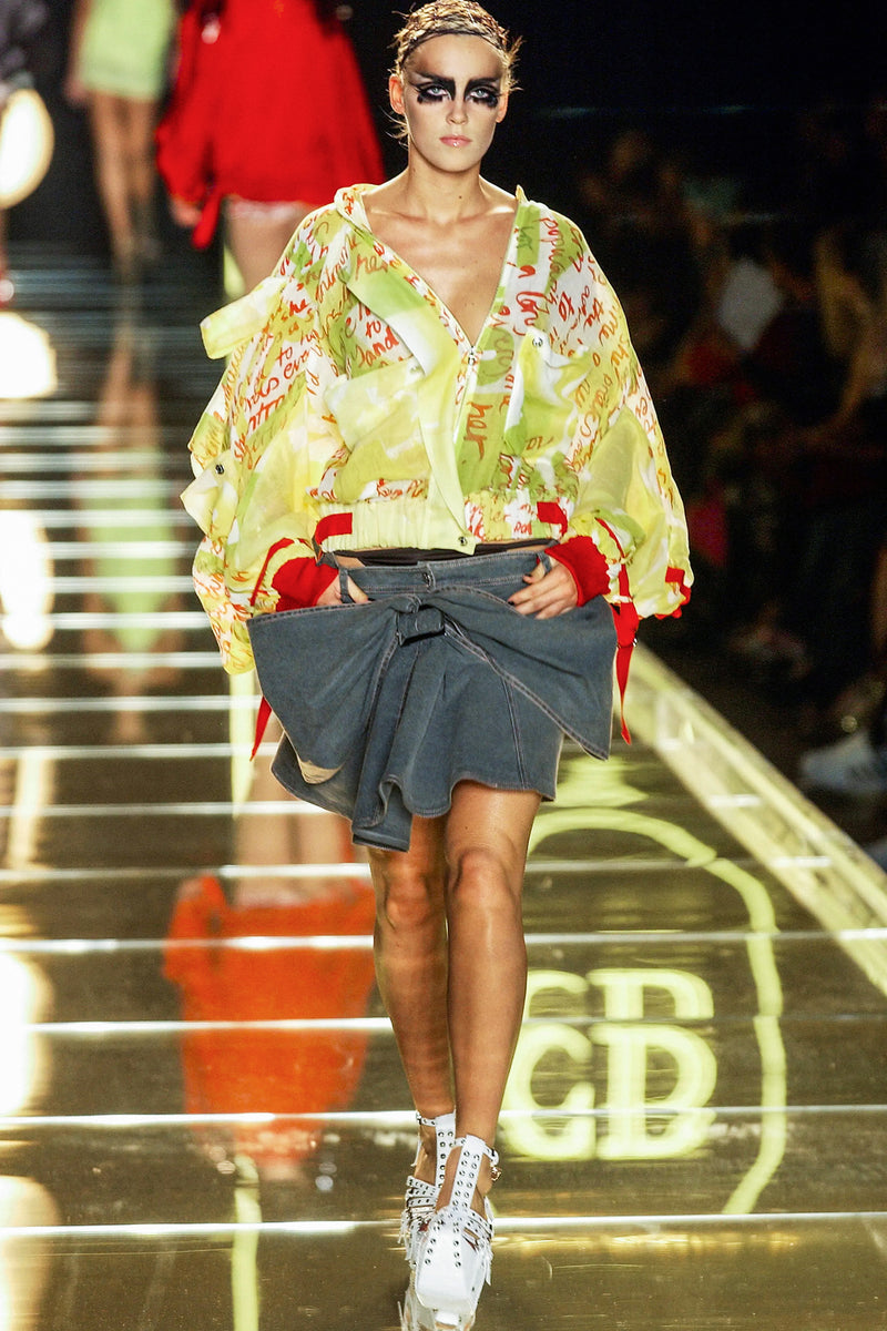 Christian Dior Spring 2003 Runway Denim Skirt