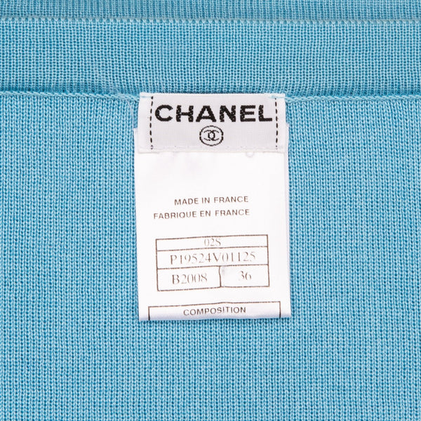 Chanel Spring 2002 Logo Knit Mini Skirt