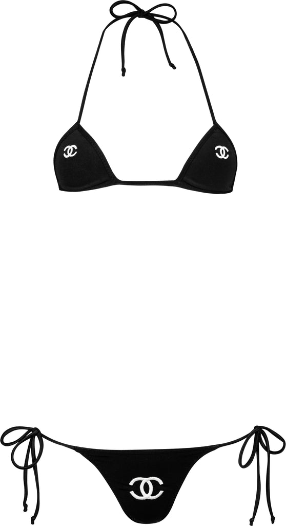 Chanel Spring 1996 Runway Logo Bikini