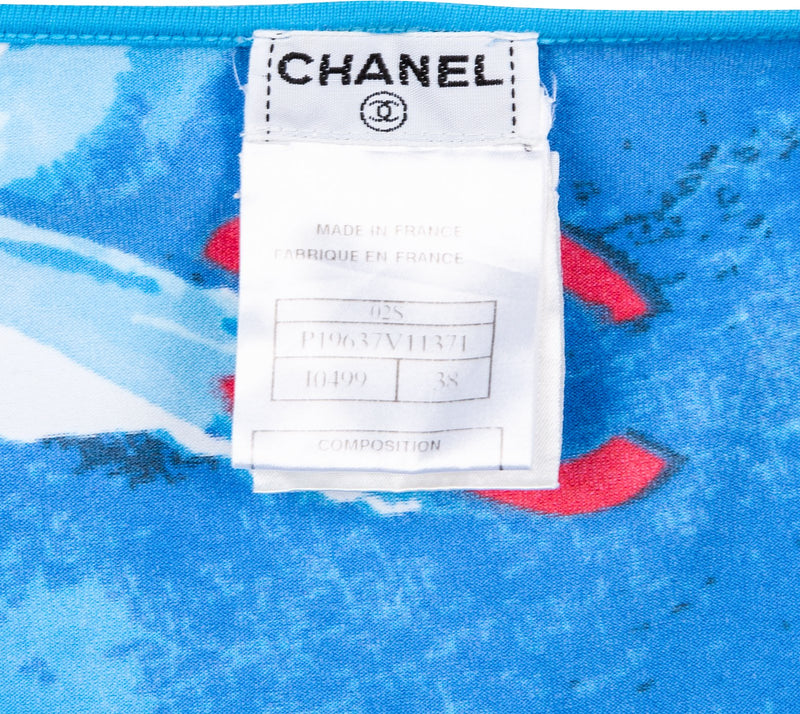 Chanel Spring 2002 Surf Collection Print Bikini