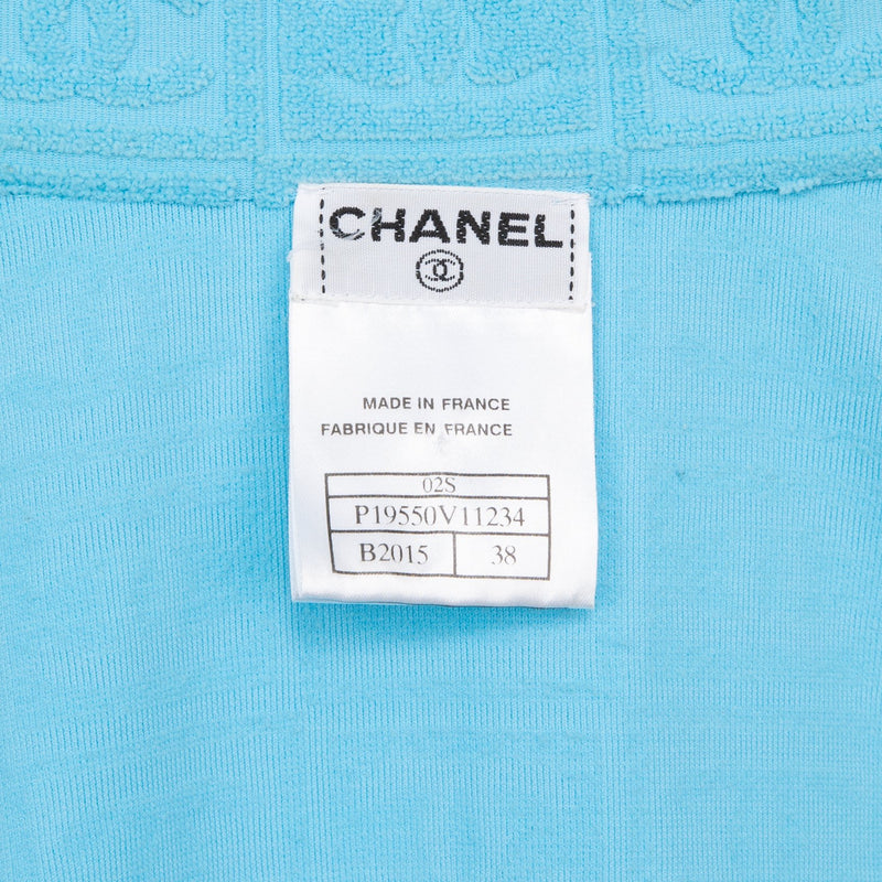 Chanel Spring 2002 Terrycloth Logo Suit