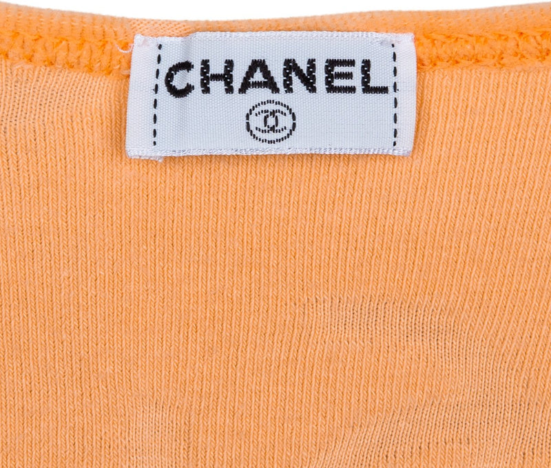 Mermaid Vibes — Chanel pink logo monogram velvet plunging micro