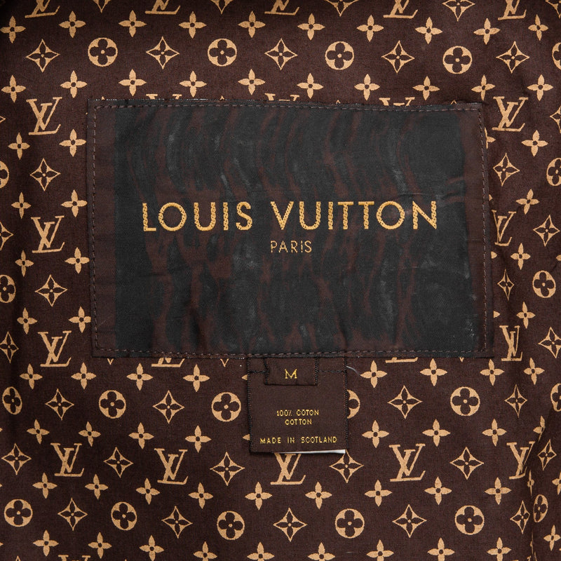 Shop Louis Vuitton Monogram Elegant Style Logo Trench Coats