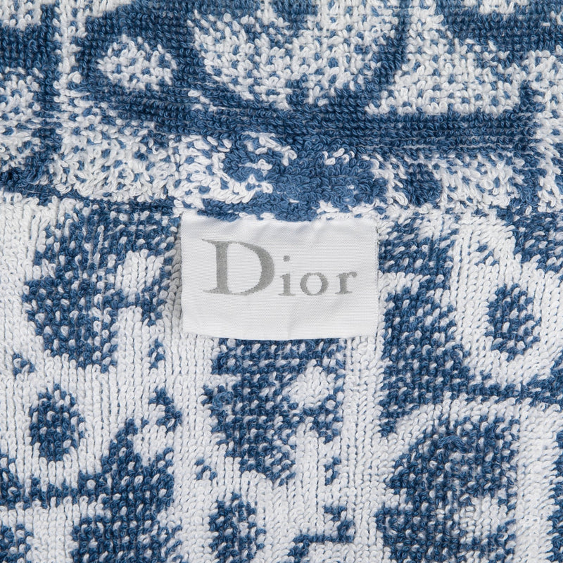 Christian Dior Navy Diorissimo Terry Cloth Robe