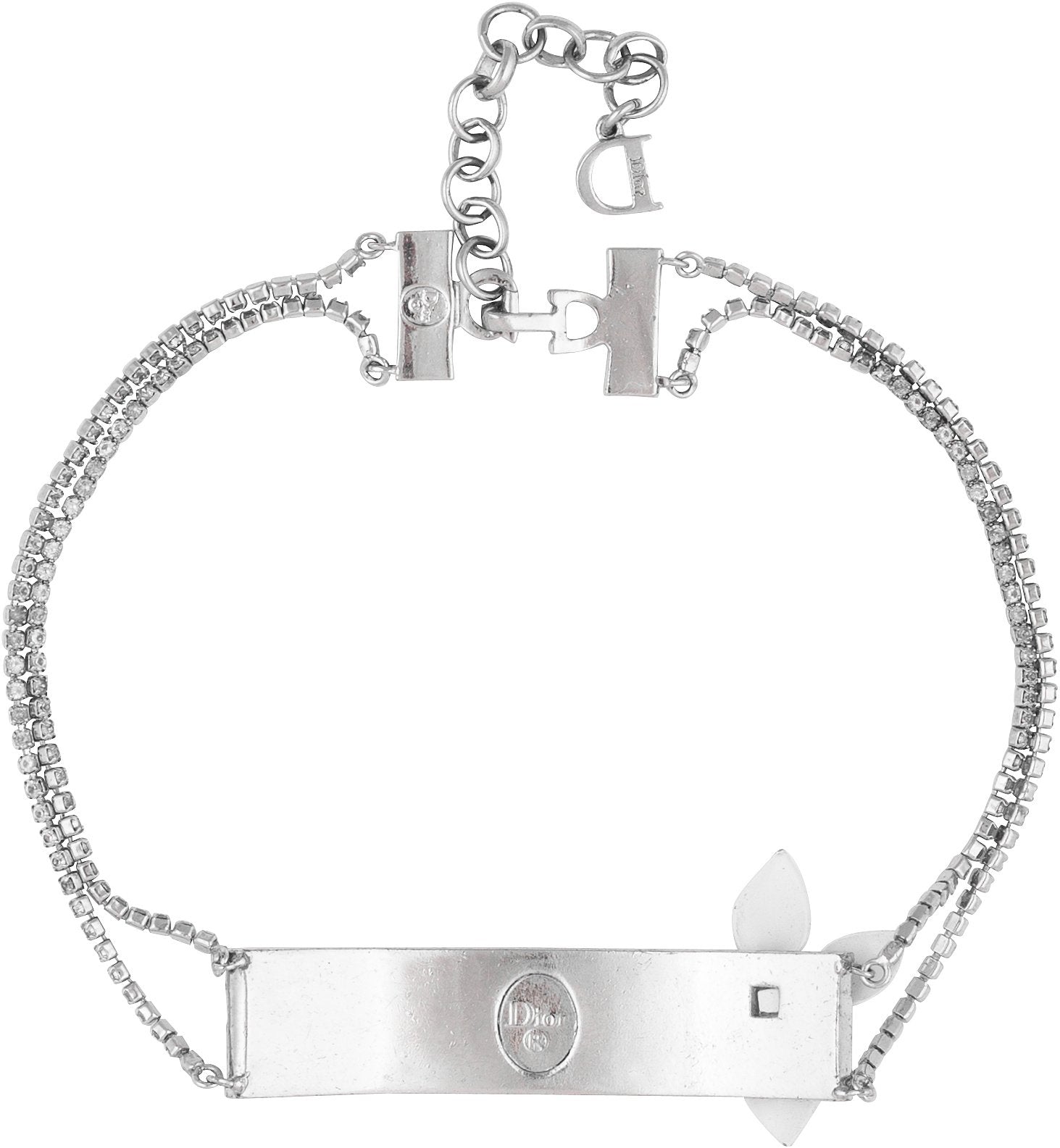 Christian Dior Girly Diorissimo Embellished Choker Necklace | EL CYCER