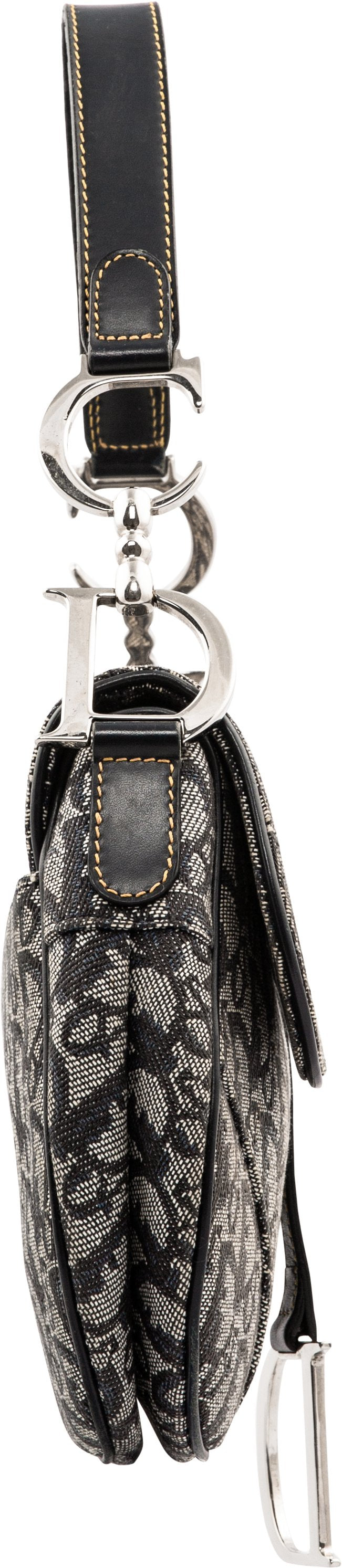 Christian Dior Vintage Diorissimo Saddle Pochette Black - A World Of Goods  For You, LLC