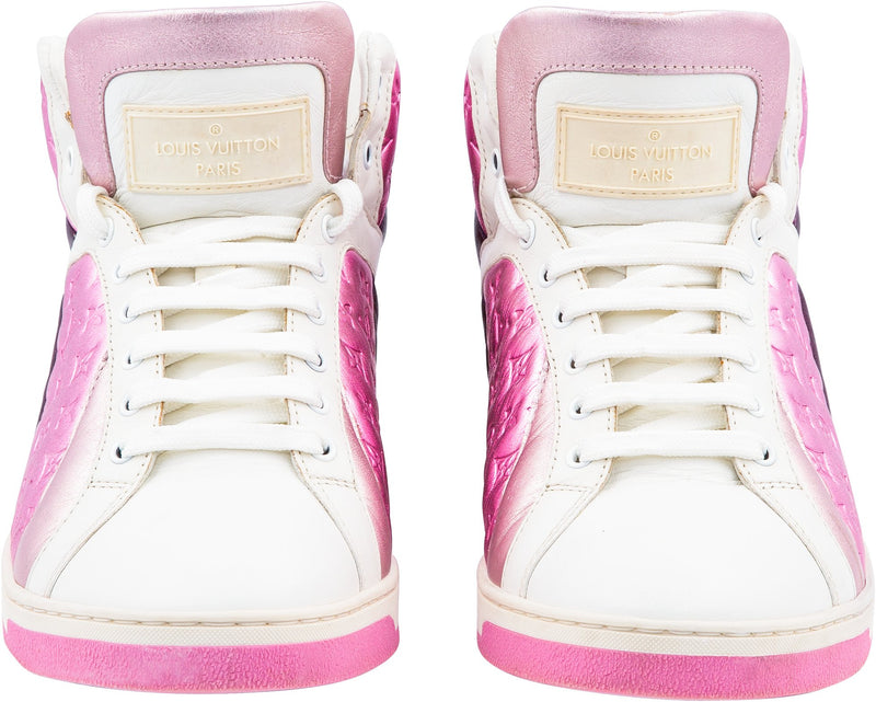 white pink louis vuittons