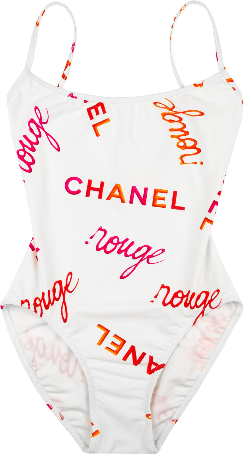 Chanel Spring 1996 Rouge Logo One-Piece