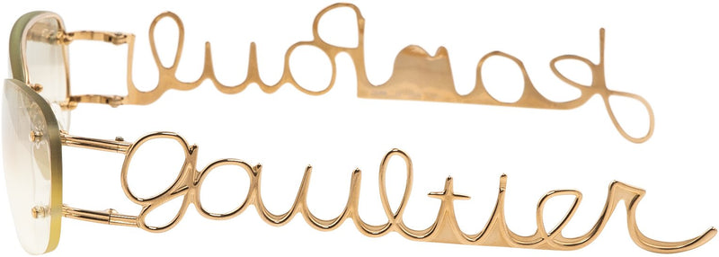 Jean Paul Gaultier Cursive Logo Sunglasses