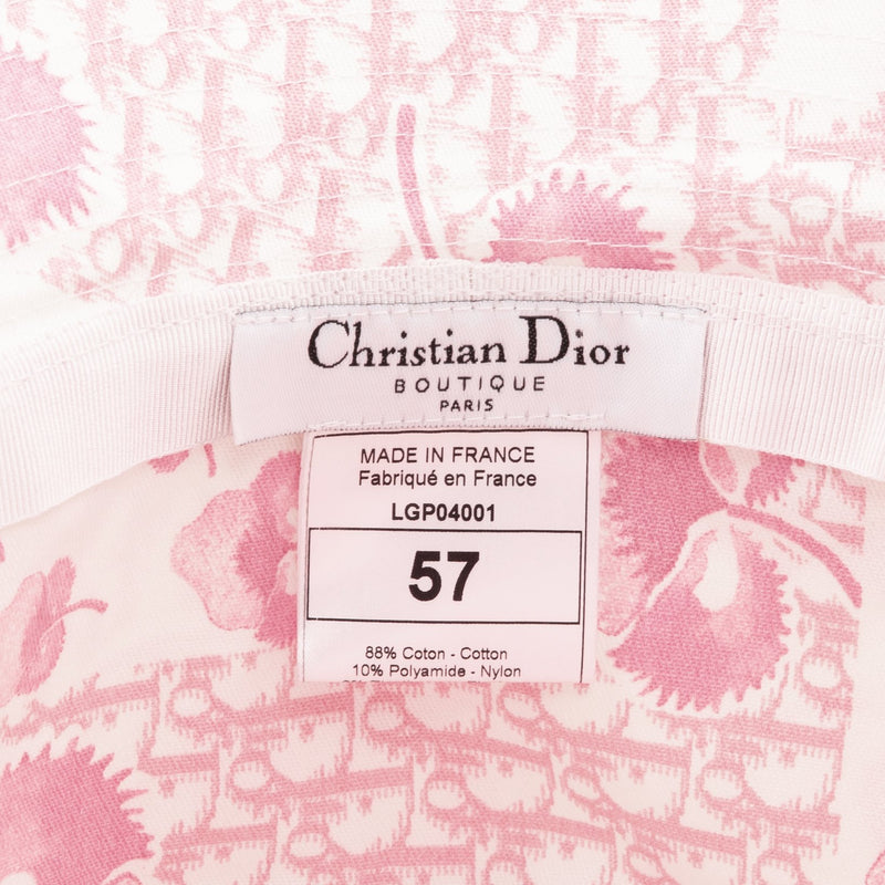 Christian Dior Diorissimo Resort 2005 Logo Flowers Bucket Hat
