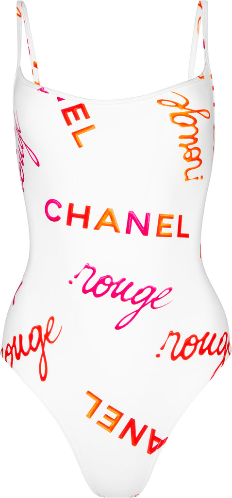Chanel Spring 1996 Rouge Logo One-Piece