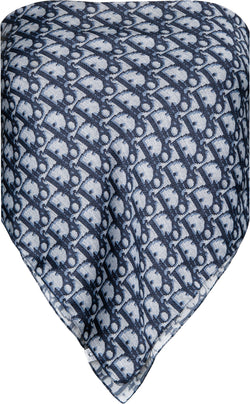Christian Dior Navy Diorissimo Swarovski Embellished Scarf Top