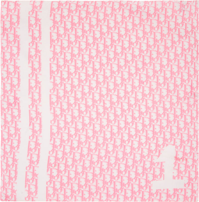 Pink Maison Logo Monogram Scarf- Pink