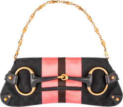 Gucci Monogram Horsebit Embellished Convertible Bag