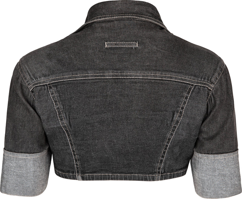 Jean Paul Gaultier Jeans Cropped Safety Pin Denin Jacket