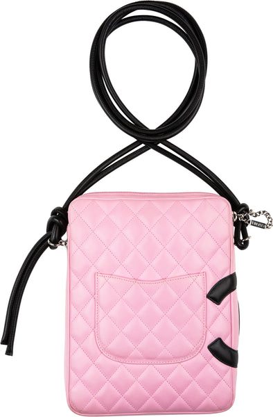 Chanel Pink Leather Cambon Logo Bag